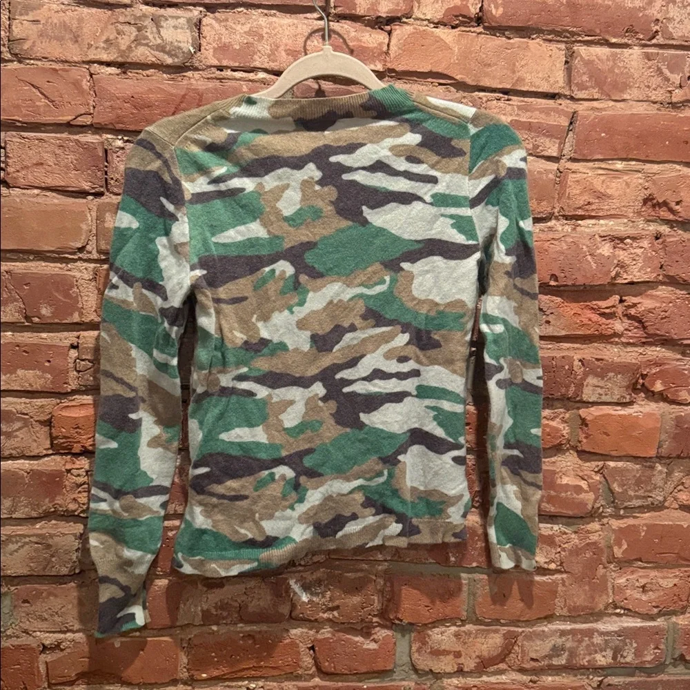 Camo Crewneck Sweater - 100% cashmere - Picture 6 of 6